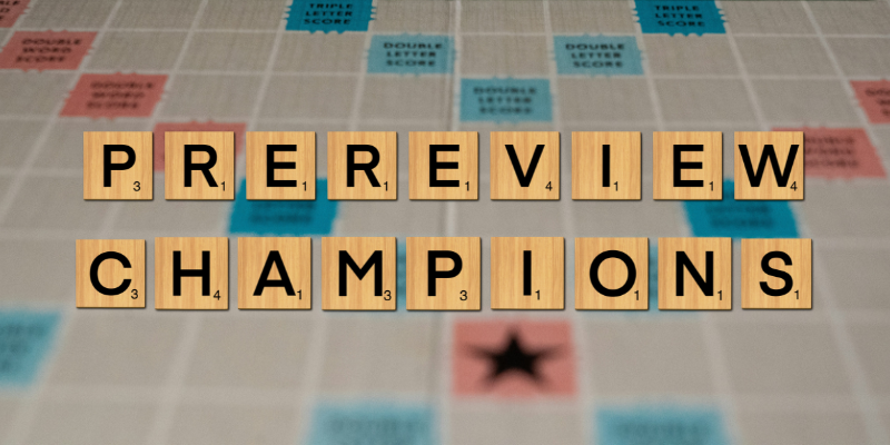 prereview-champion - PREreview Blog