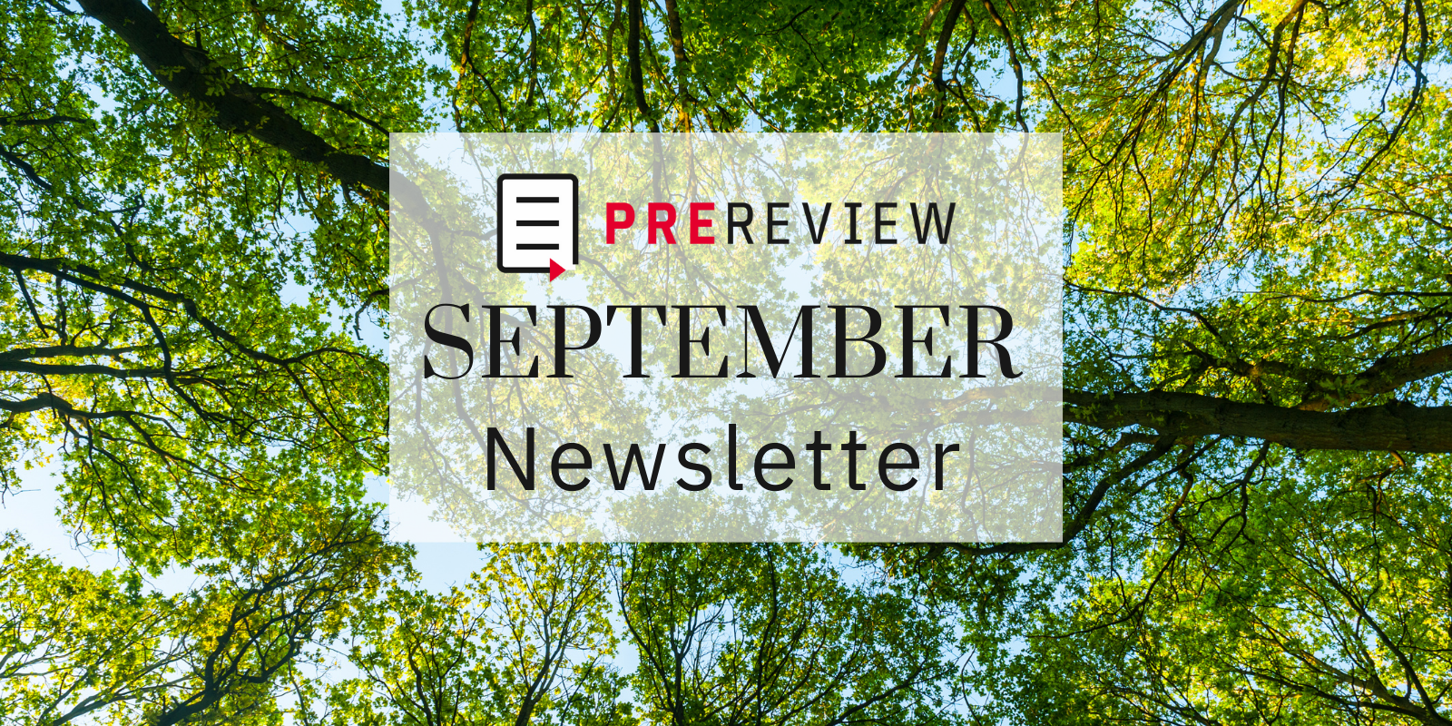 PREreview September 2025 Newsletter