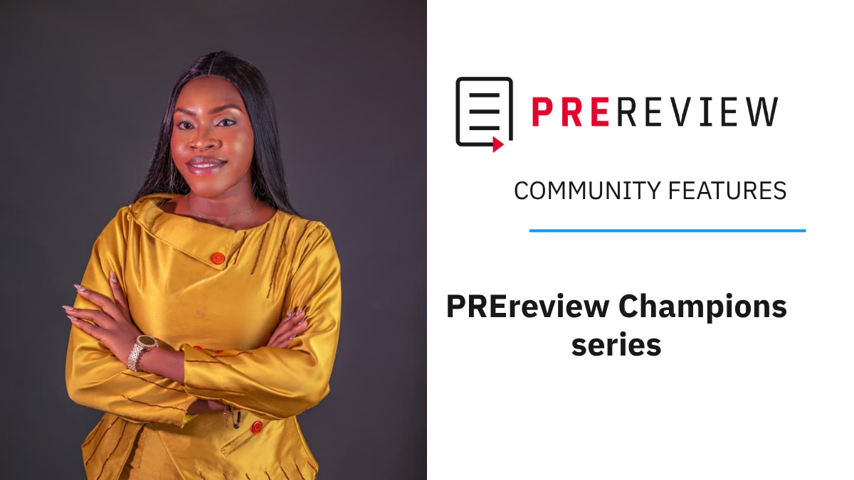 An interview with PREreview Champion Mabel Omoniwa