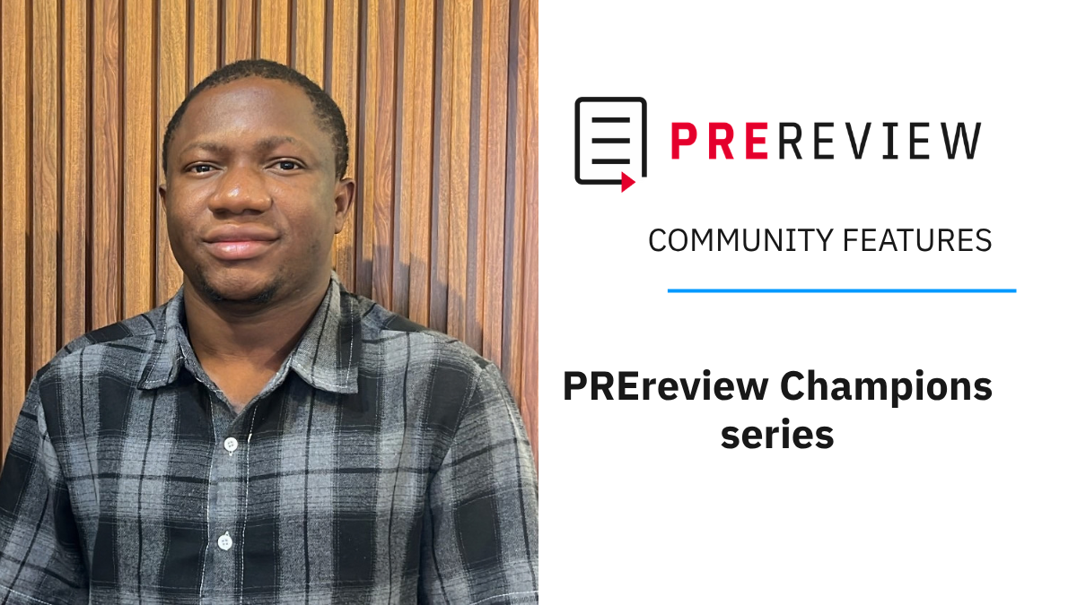 An interview with PREreview Champion Daniel Adediran