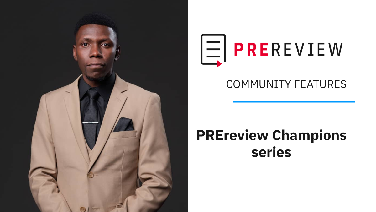 An interview with PREreview Champion Shitondo Yahila