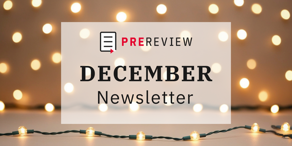 Welcome to our December 2025 PREreview newsletter!