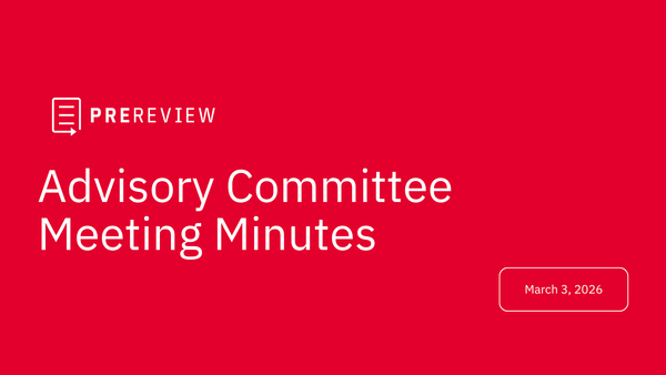 2026 Q1 PREreview Advisory Committee Meeting Minutes