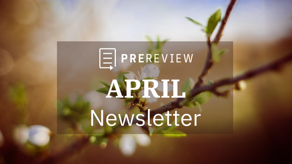 PREreview April 2026 Newsletter