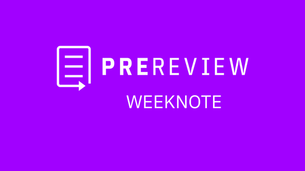 PREreview platform news, 28 August 2026